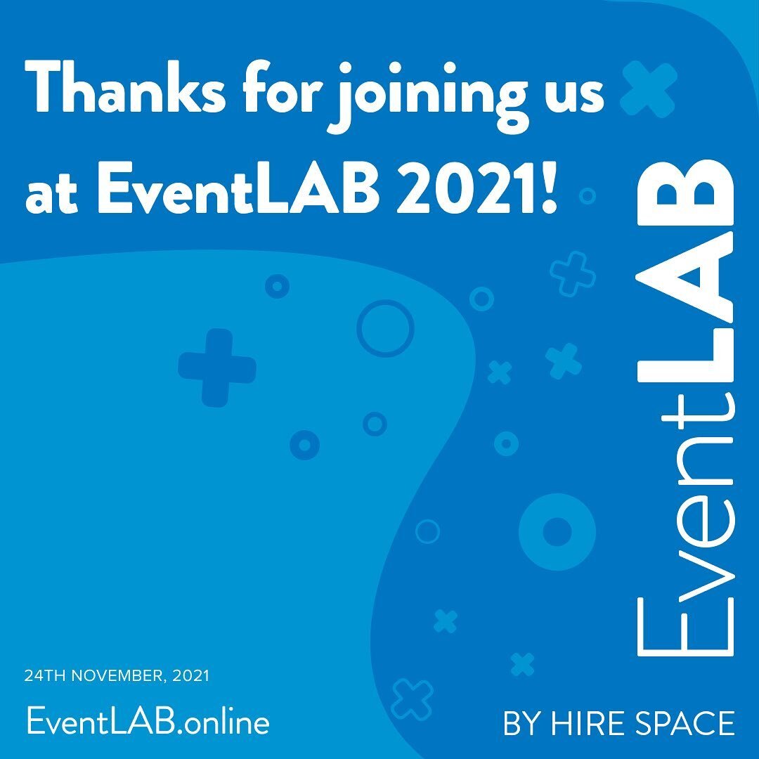 And that's a wrap!🍾 Thank you so much to everyone who joined us virtually and in-person for #EventLAB2021 - we can't wait for next year already💃 Huge thanks also go to our host venue Central Hall Westminster, as well as all of our wonderful supplie