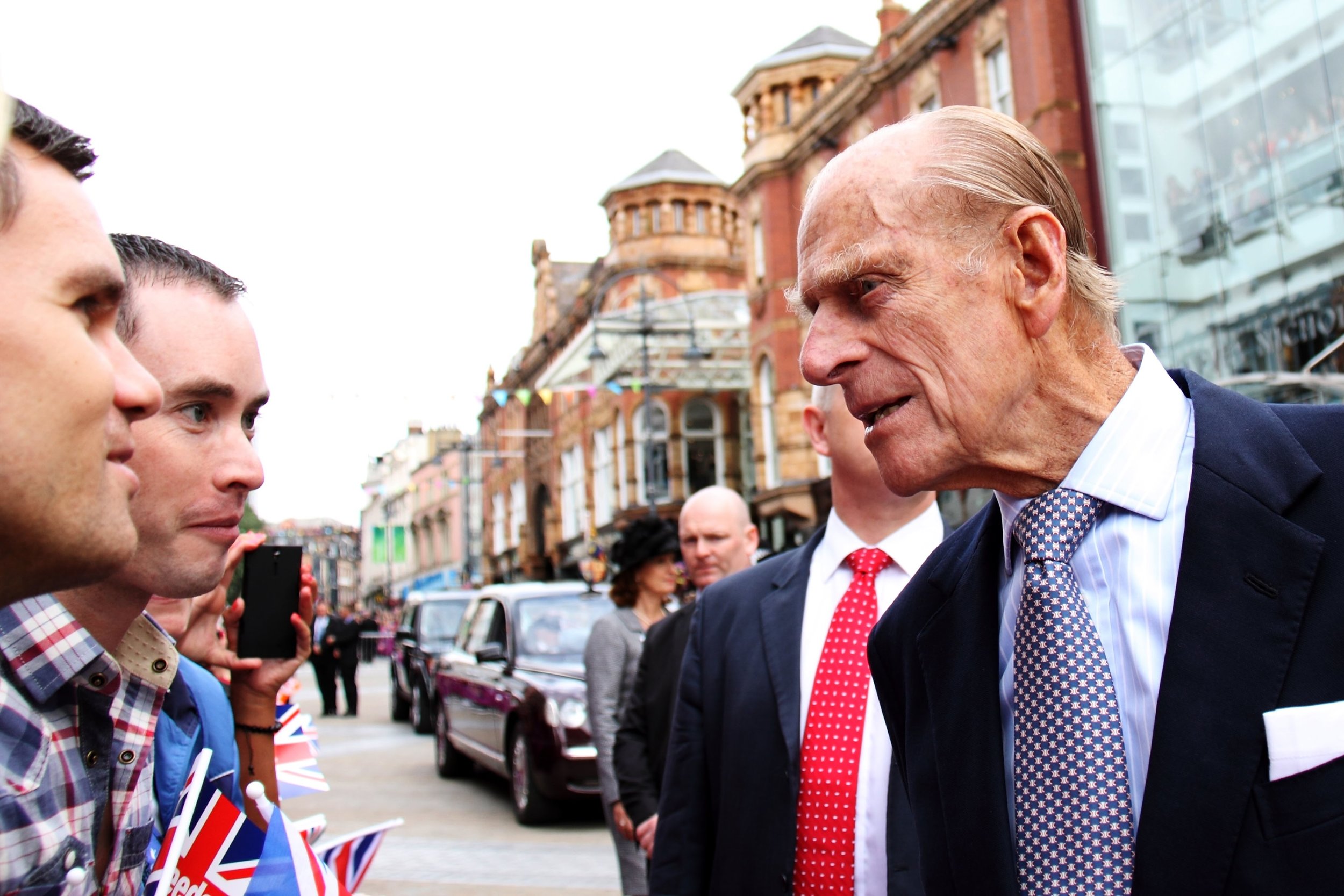  This image was taken the day The Queen and The Duke Of Edinburgh visited Leeds and treated us to a walkabout. I'd never been lucky enough to be at a Royal walkabout before and the fact it was happening in my city really added to the thrill..The crow