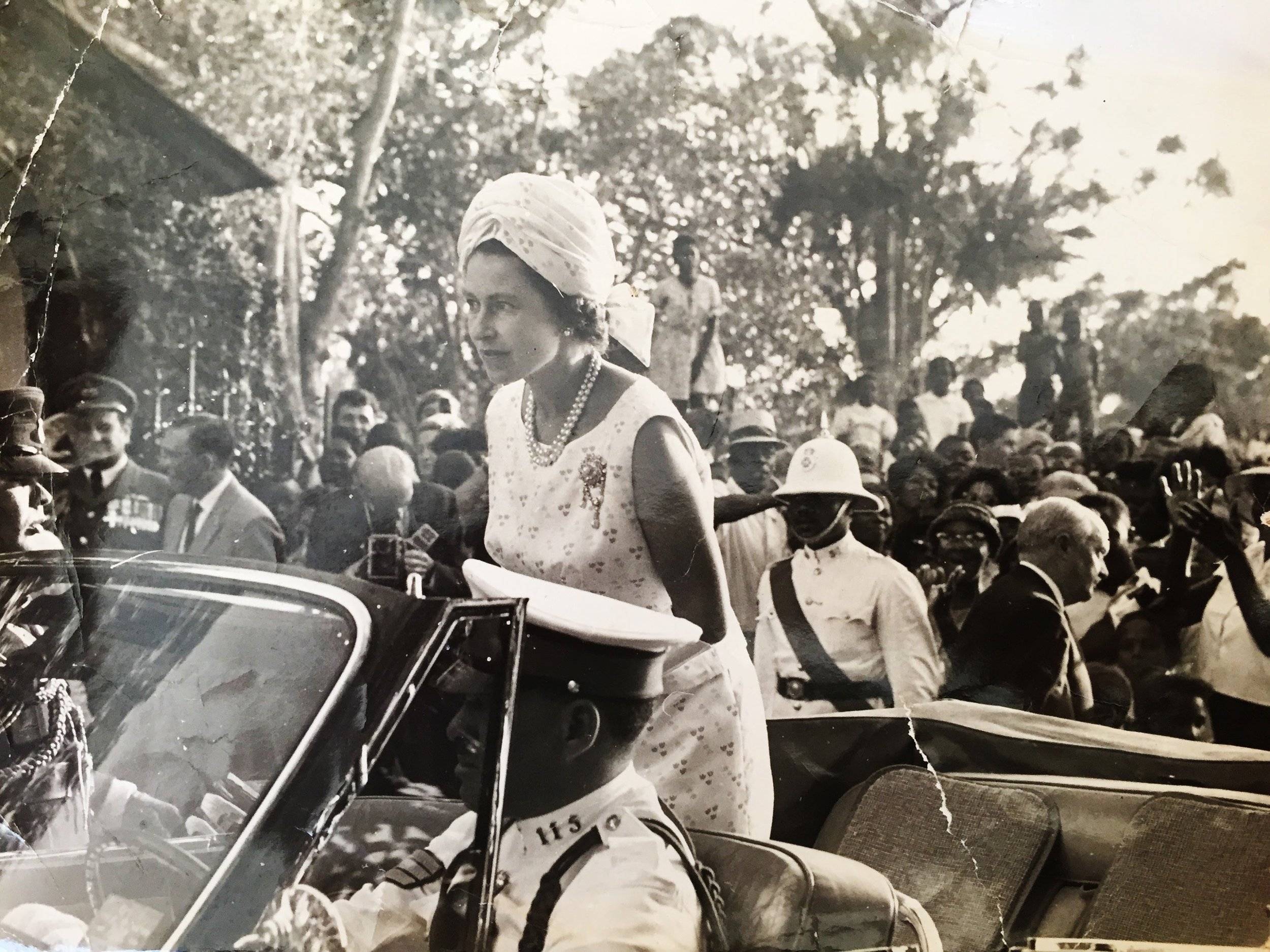  Nassau Bahamas around late 1950 or 1960, quiet early on when she became queen. Date: 1960. Photographer: Christina Barker 