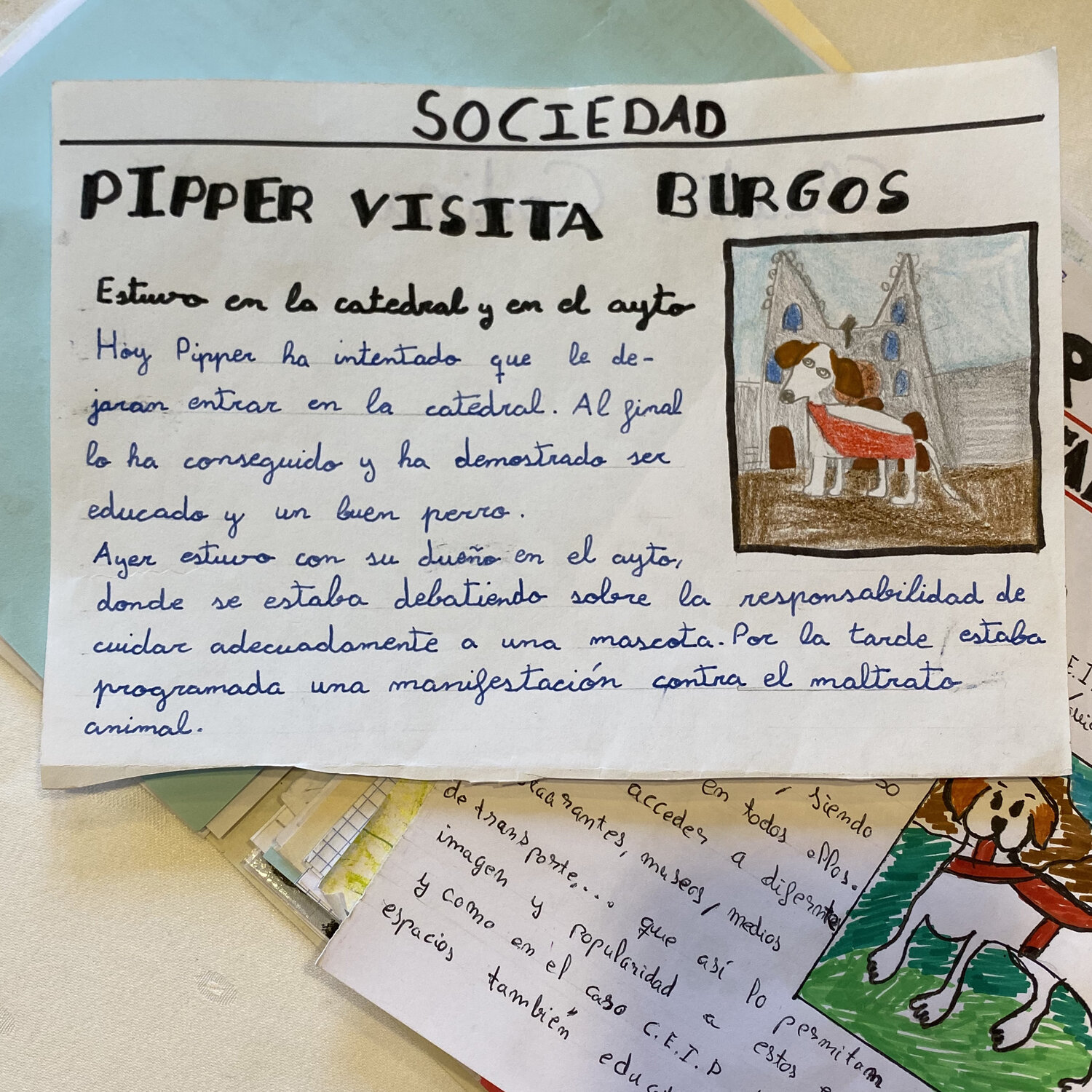 Artículos redactados por los alumnos del colegio burgalés Río Arlanzón.