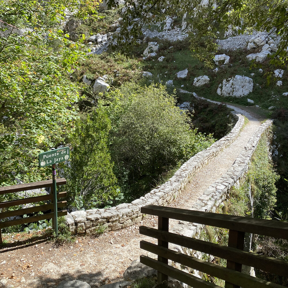 Puente en el que arranca la subida a Bulnes.