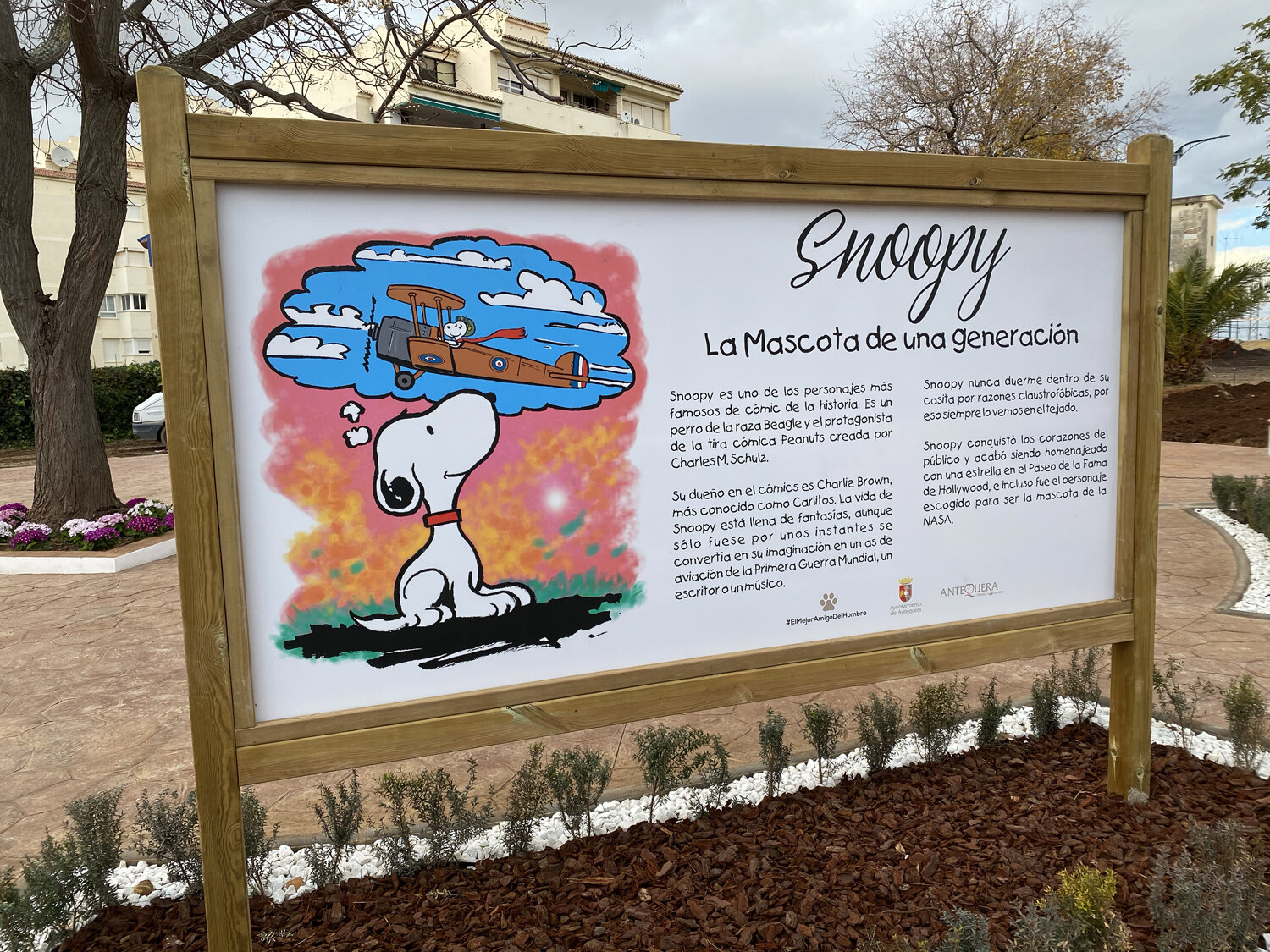 La historia de Snoopy.