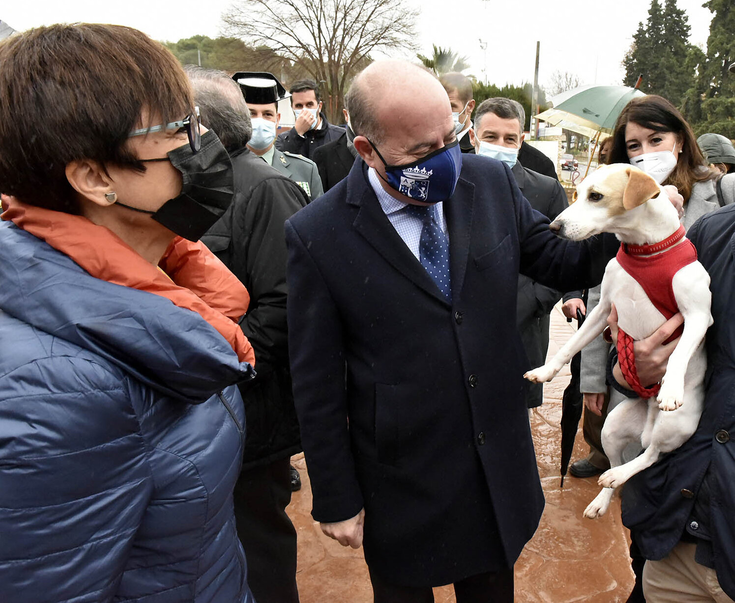 Acto de inauguración del busto.