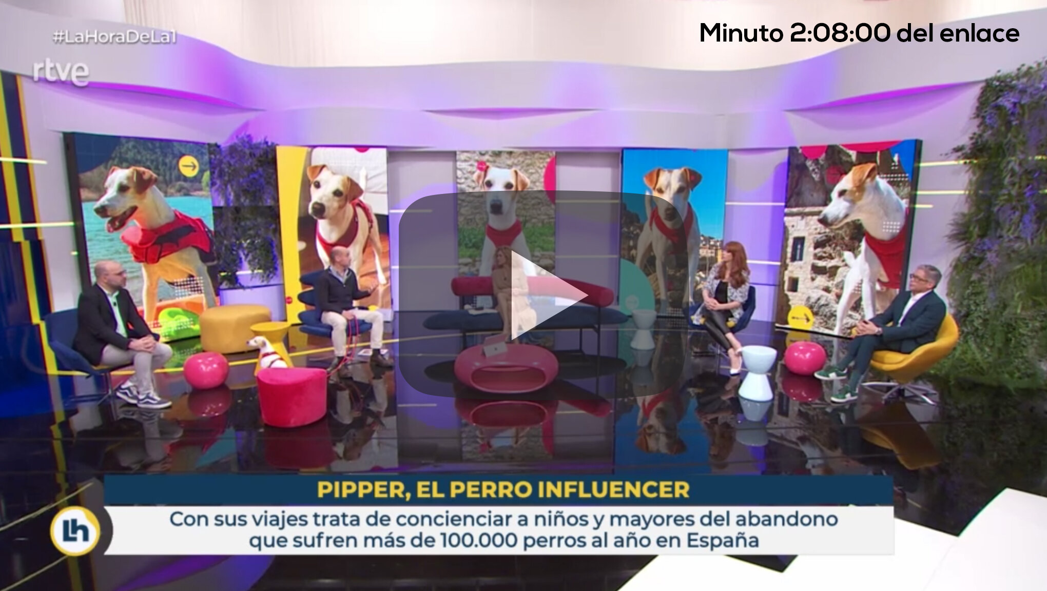 Pipper en La Hora de la 1 de TVE