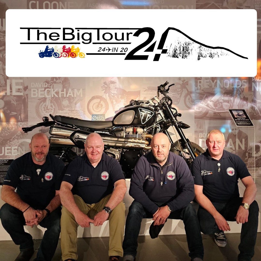 The Big Tour '24 in 2024' is only a week away and the guys have already raised an incredible &pound;26,250! 🏍

Later this month, four incredible Air Traffic Controllers will embark on a 3000-mile motorcycle ride from Aberdeen to Gibraltar, visiting 