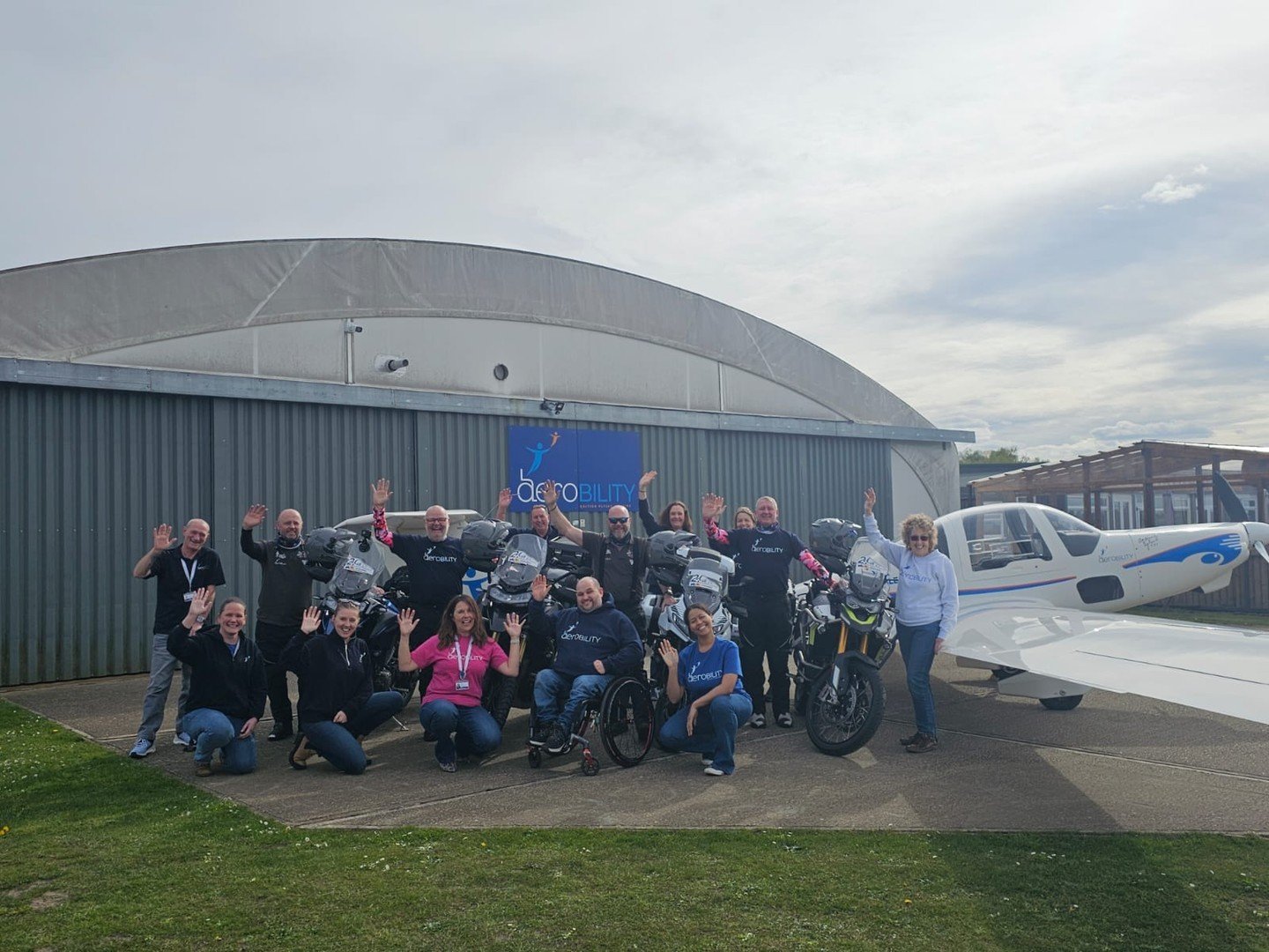 The incredible @thebigtour24in24 riders made a pit stop at Aerobility today! 

Wayne, Richard, Shaun, and Harvey are on a mission to ride 3000 miles from Aberdeen to Gibraltar, visiting all 24 NATS and NATS Solutions Air Traffic Control Units, all in