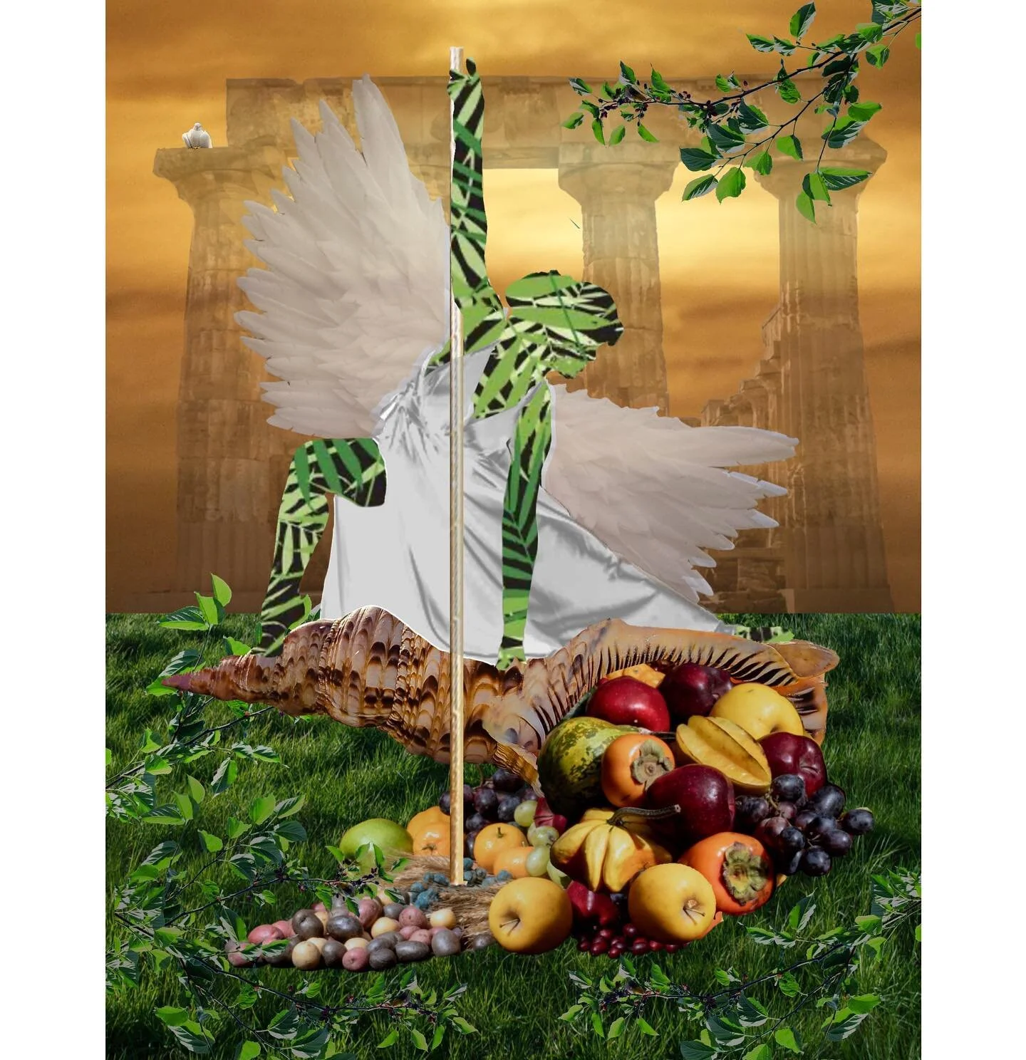 Eirene
.
she gave onto the world one dream, that dream is love 
.
The Greek Goddess of peace. 
.
#Eirene #peace #Digitalcollage #abstractart #surrealism #greekmythology