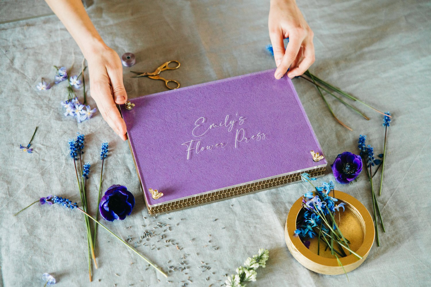 Violet A4 Flower Press, Personalized — Nature King