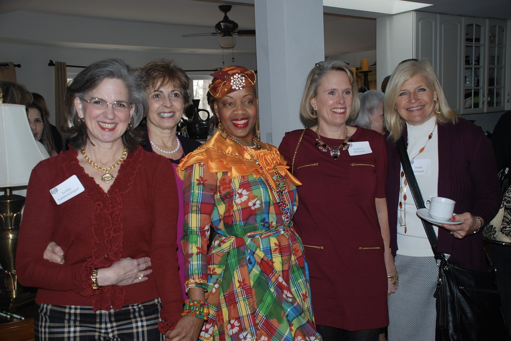Gracious host Dr. Sylvia Charles (center), Embassy of Dominica