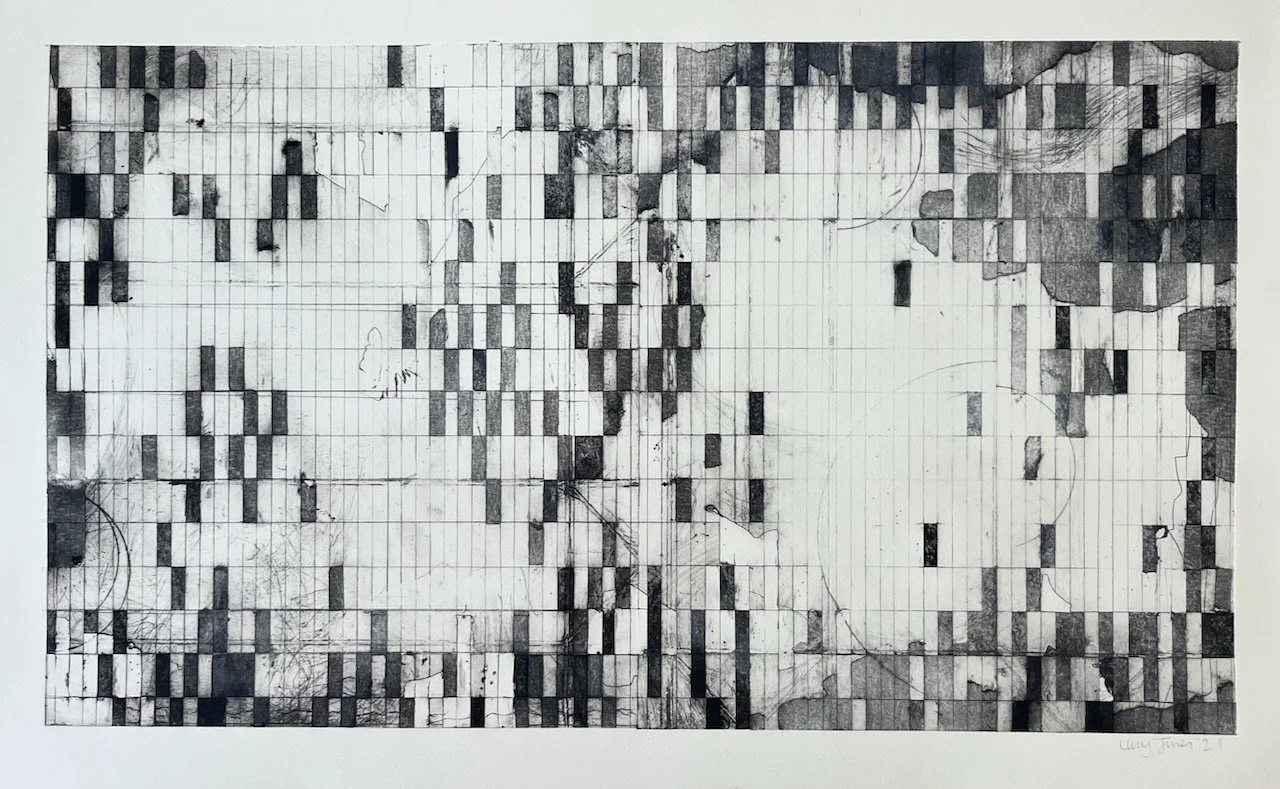 ‘Athol’   Unique Collagraph with Intaglio, 51 x 30cm