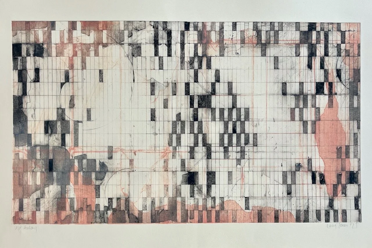 ‘Aulay’   Unique Collagraph with Intaglio, 52 x 30cm