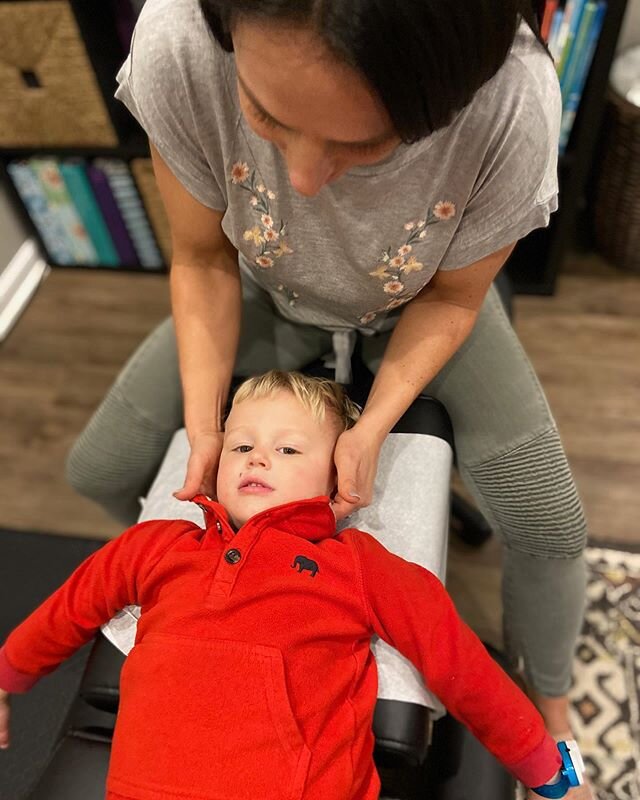 Nolan got his first adjustment today and we just love him! 🥰 
Did you know that chiropractic care can decrease the number and severity of ear infections, reduce colic, help children have a better attention span, hit age appropriate milestones and pr