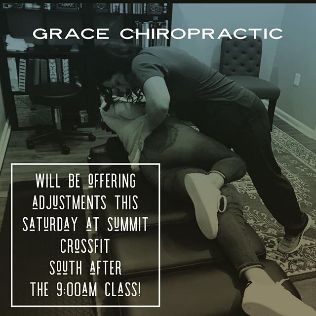 Dr. Andrea will be at Summit South this Saturday after the 9am class. Come get your WOD and adjustment on!💡 Chiropractic care can aide in your recovery, enhance your performance, improve range of motion and help prevent injuries 🏋️&zwj;♀️ adjustmen