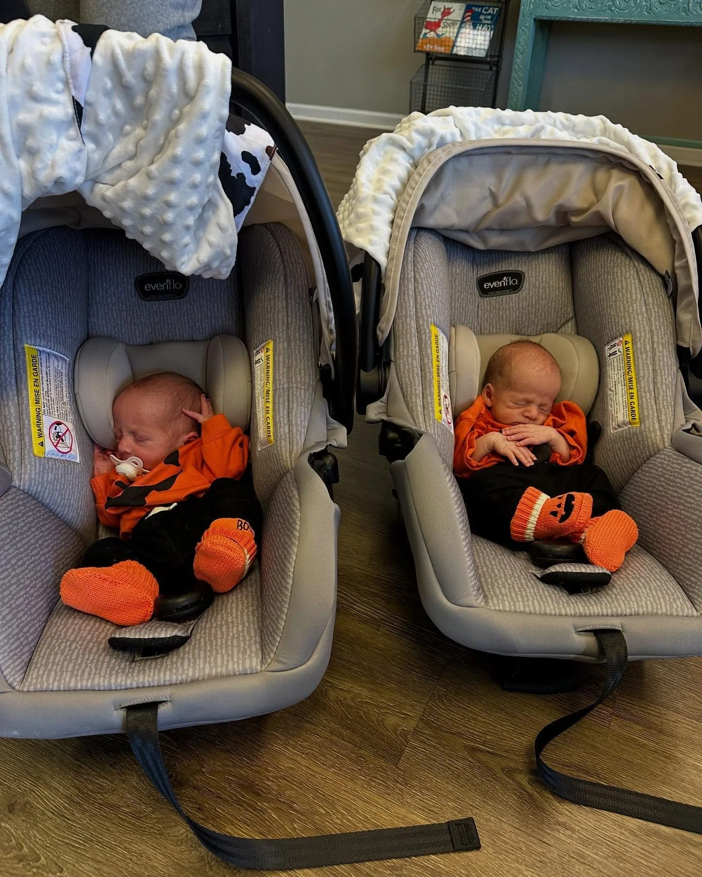 Meet our tiniest twin pumpkins! 🎃 These sweet babies got their very first gentle adjustments today. Chiropractic care isn&rsquo;t just for adults &mdash; it can help little ones with things like colic, constipation, acid reflux, trouble latching, be