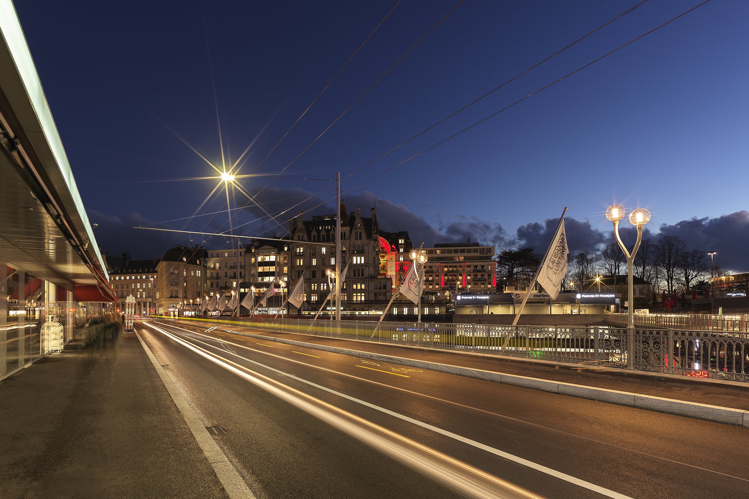 CLIENT : SELUX FRANCE NEW LIGHTS FOR THE PRINCIPAL BRIDGE IN LAUSANNE 