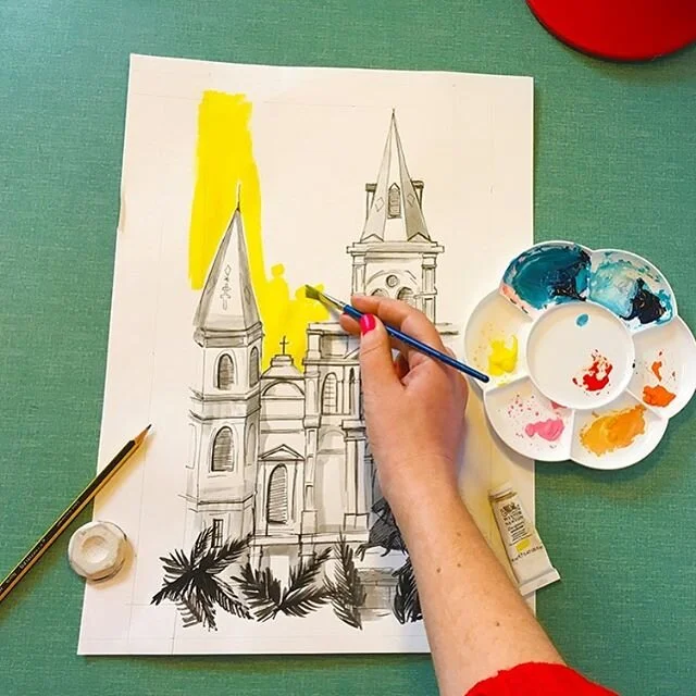 *sigh * I miss going to places! Here&rsquo;s a lil travel pic I did for #learntopaintanddraw magazine a while back #illustrations #illustration #illustrationartists #illustratorsoninstagram #travelillustration #editorialillustration #ink #drawing #pa