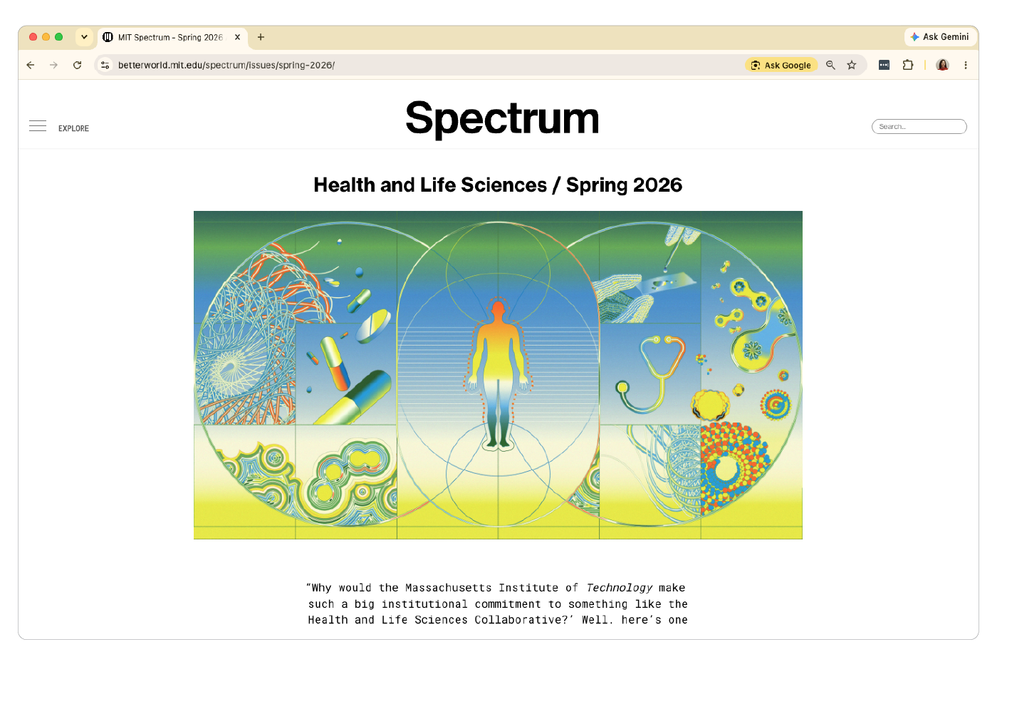   View the full site at    betterworld.mit.edu/     spectrum/       