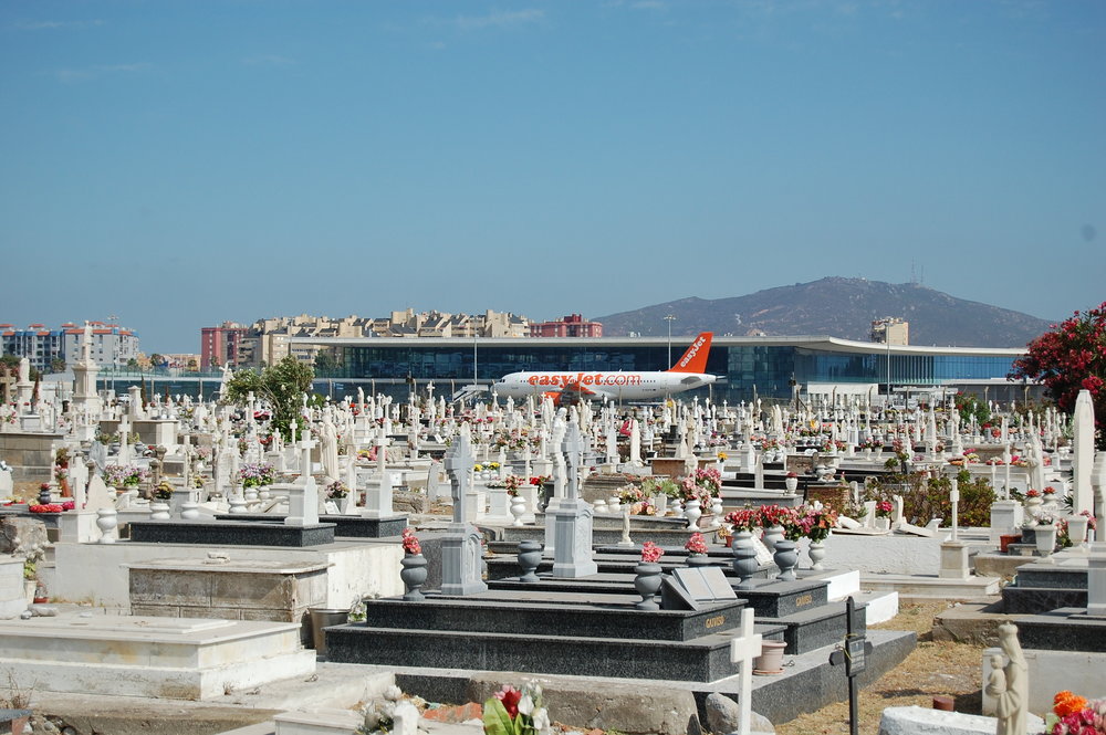 Gibraltar's airport-side cemetery 