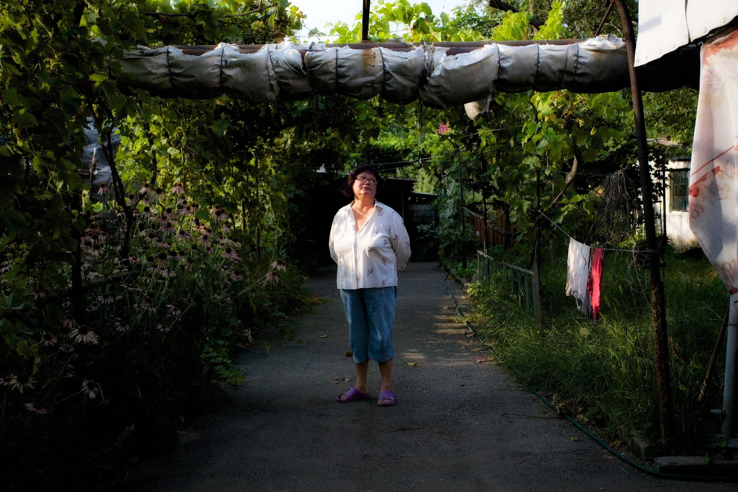  Helena, Donetsk 2014: ‘There are hardly any people left in Donetsk right now. I’m scared, yes, I’m scared. Gardening doesn’t relax me but it makes me think of hope when I see something growing.’ 