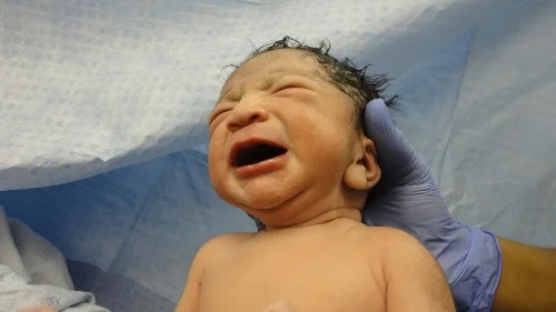 Stock photo of newborn baby