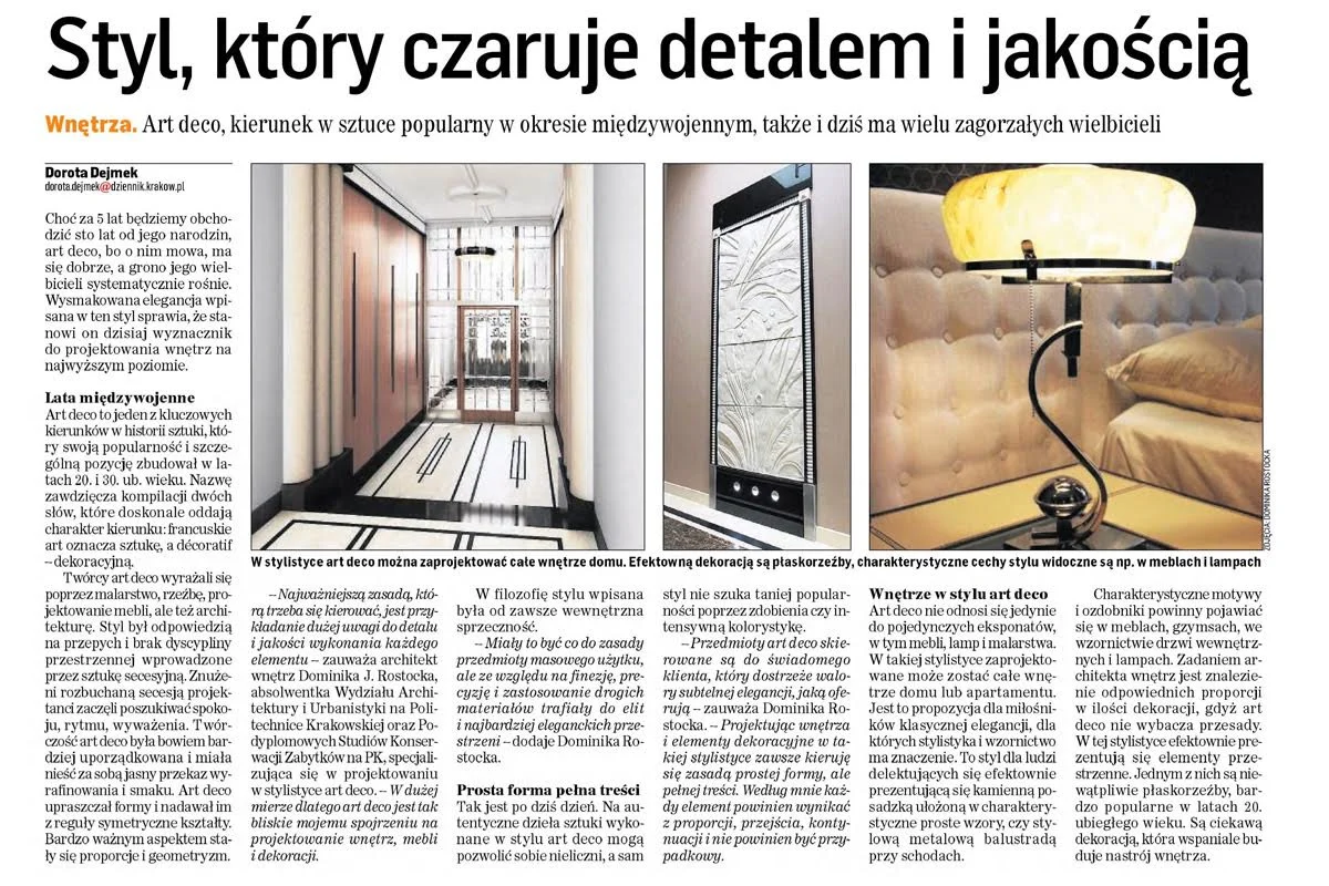 ART DECO – DETAILS AND QUALITY