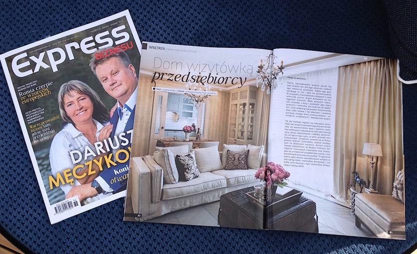 DOMINIKA J. ROSTOCKA ABOUT INTERIORS FOR „EXPRESS BIZNES" mAGAZINE