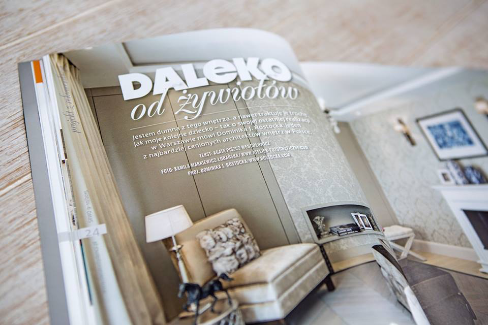 REALIZATION FROM WARSAW IN THE 'RESIDENCE, INTERIOR AND GARDEN  WORLD' MAGAZINE