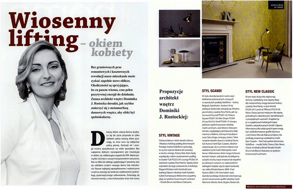 DOMINIKA J. ROSTOCKA FOR „GENTLEMAN”MAGAZINE