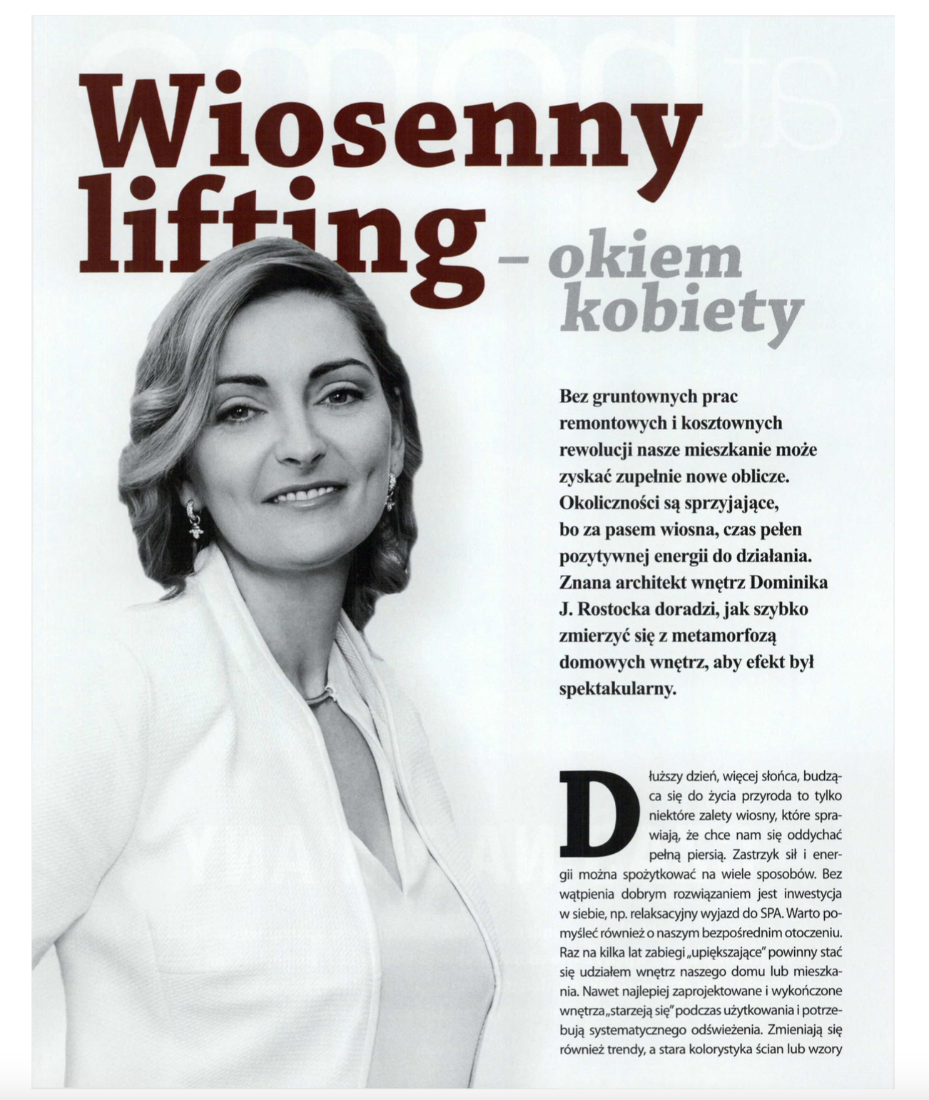WIOSENNY LIFTING