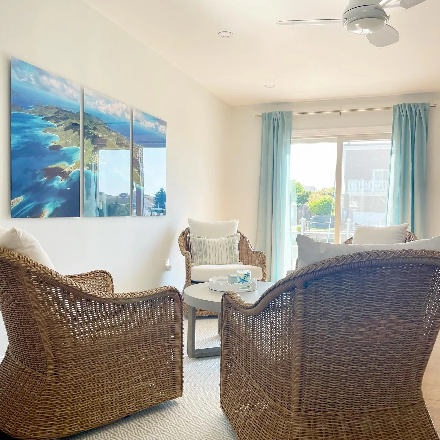 On this dreary chilly day, we&rsquo;re dreaming of this beach house family room reimagined as an airy bar and lounge, leading out to their pool deck!  Your home should suit your needs and dreams; changing a rooms&rsquo; purpose is one way to do that!