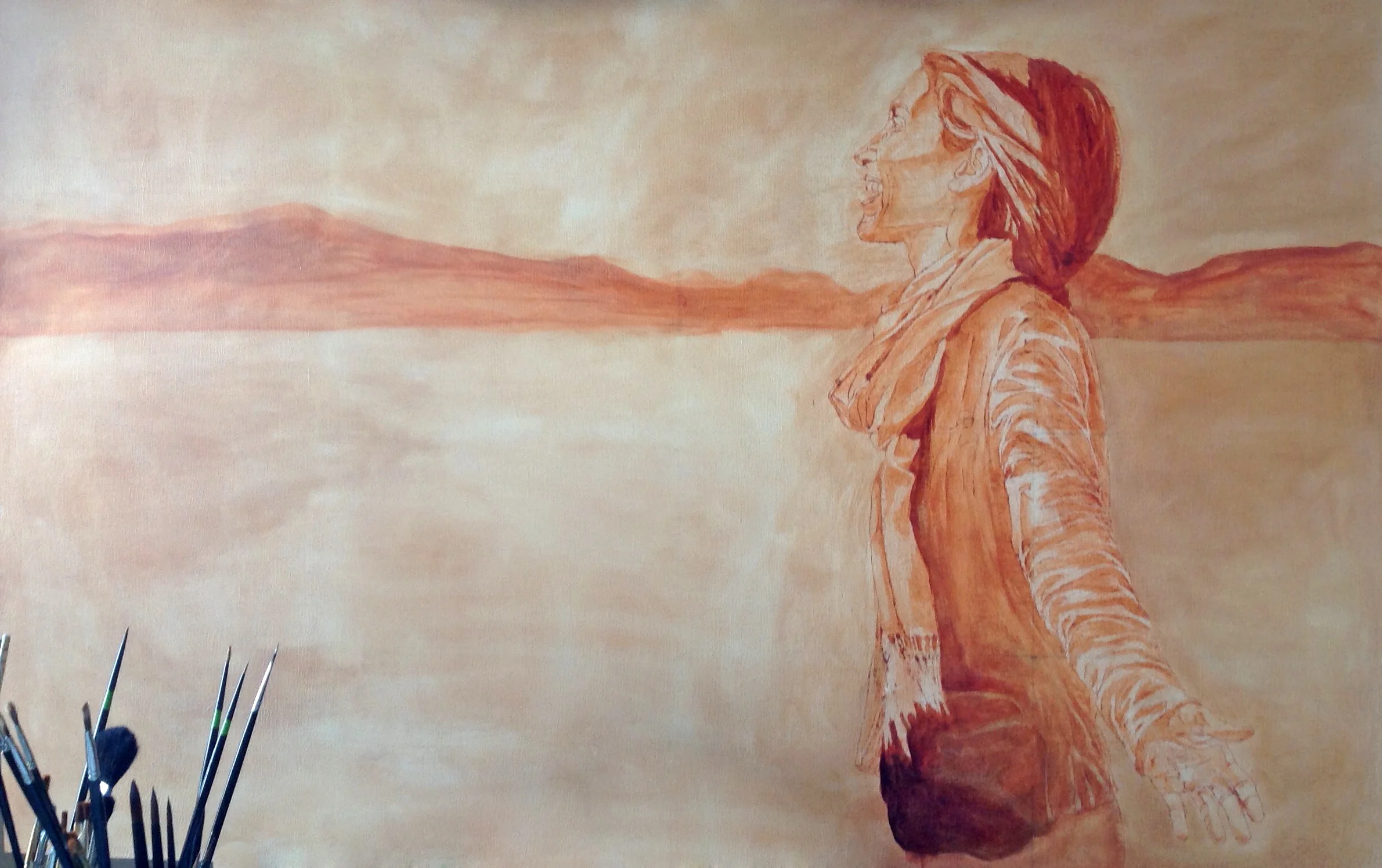 Behold, the underpainting.
