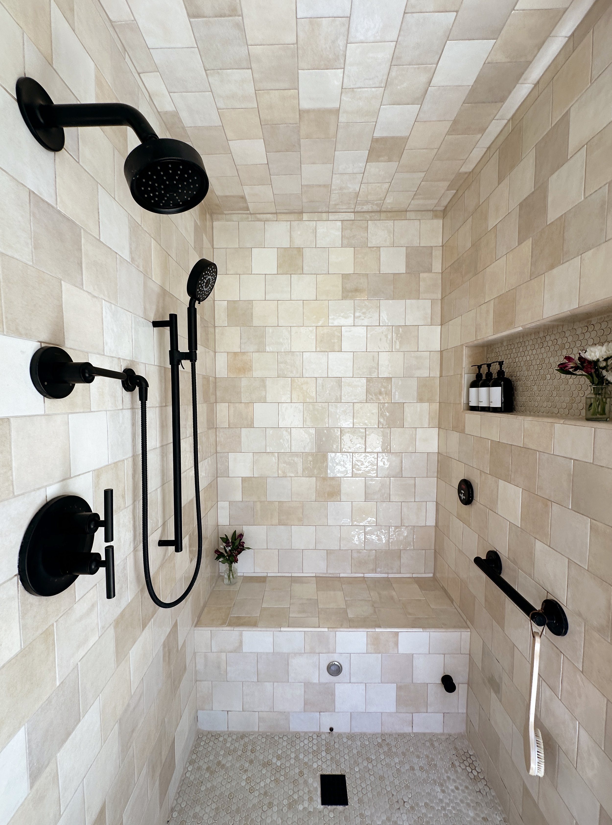  Shower details and amazing tile work! 