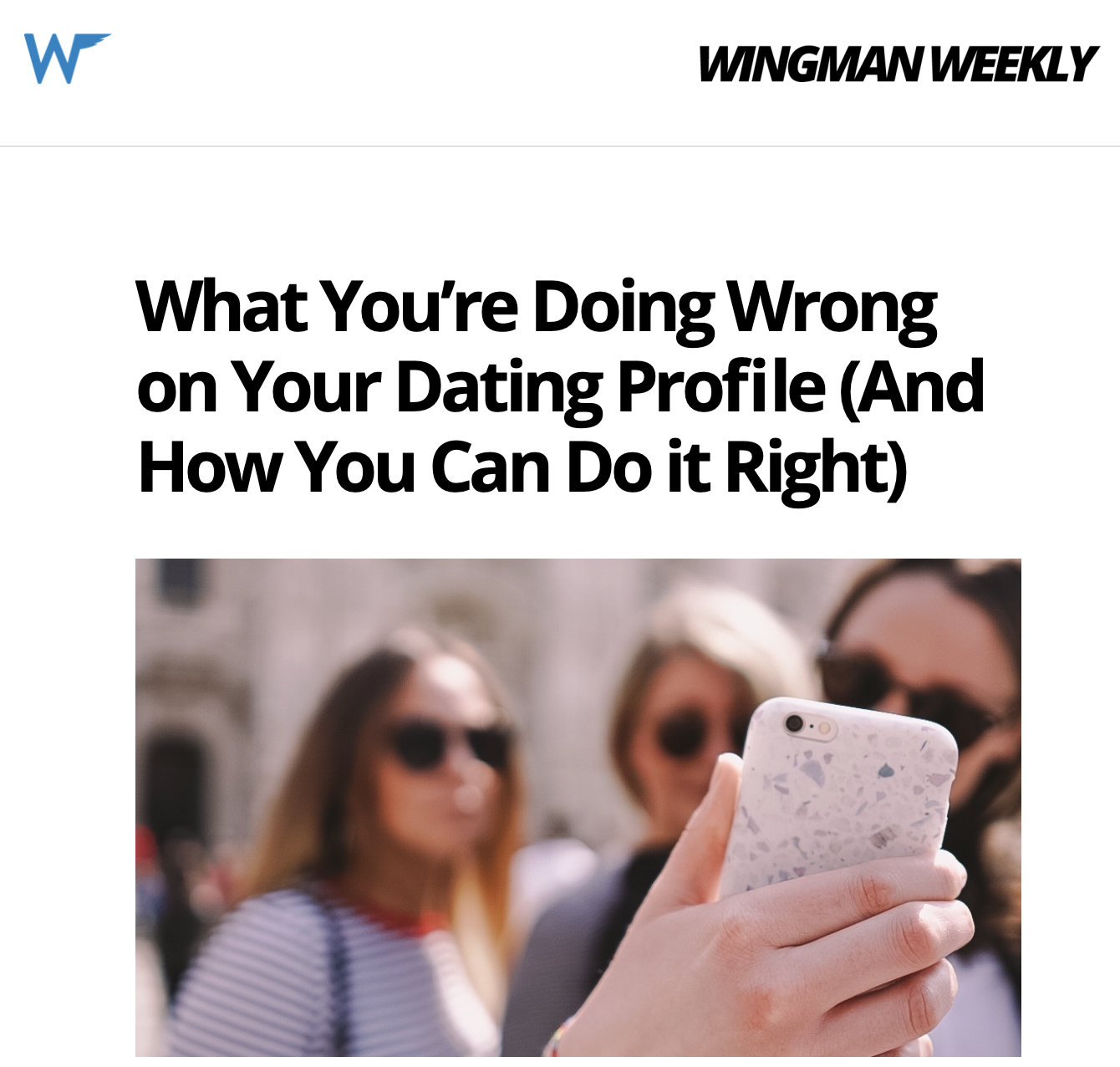 WingMan Dating tips partiet plan dating spill