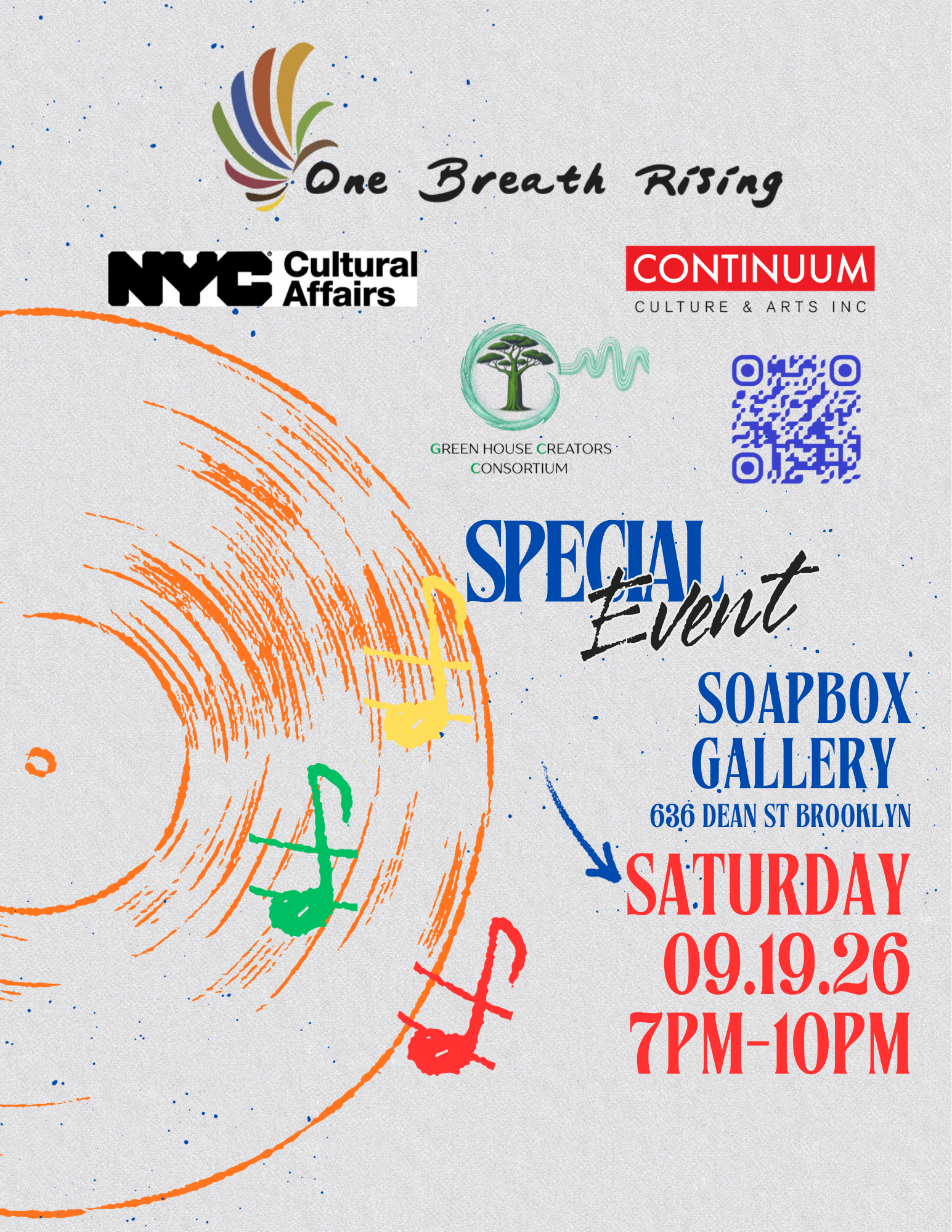  Saturday, September 19th, 7pm - 10pm (Doors at 6pm)