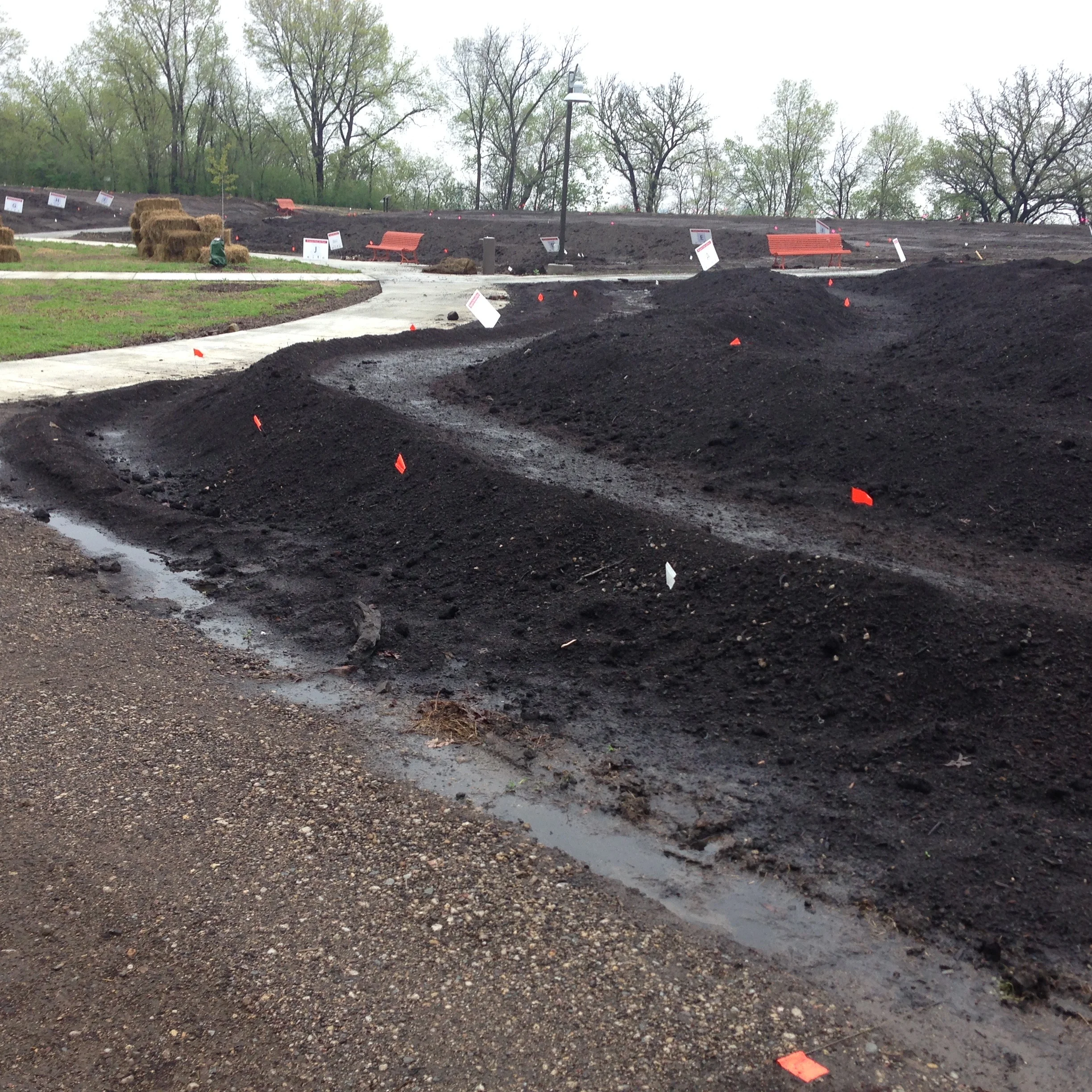 Berms & Swales - Beginning Construction