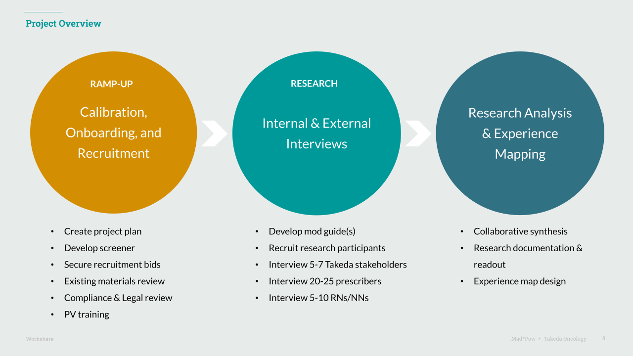 takeda project overview slide