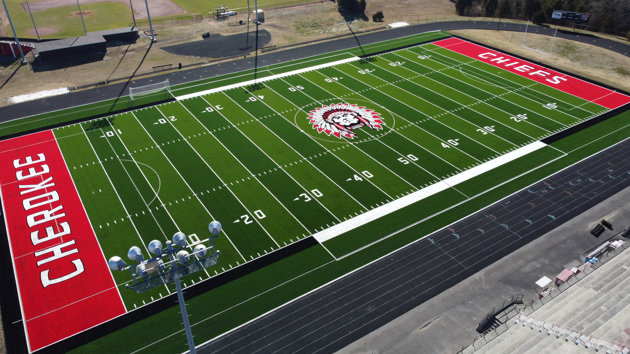 football on turf