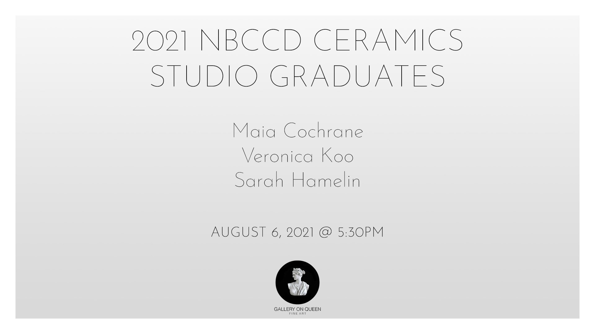 NBCCD Ceramic Studio Graduates 2021