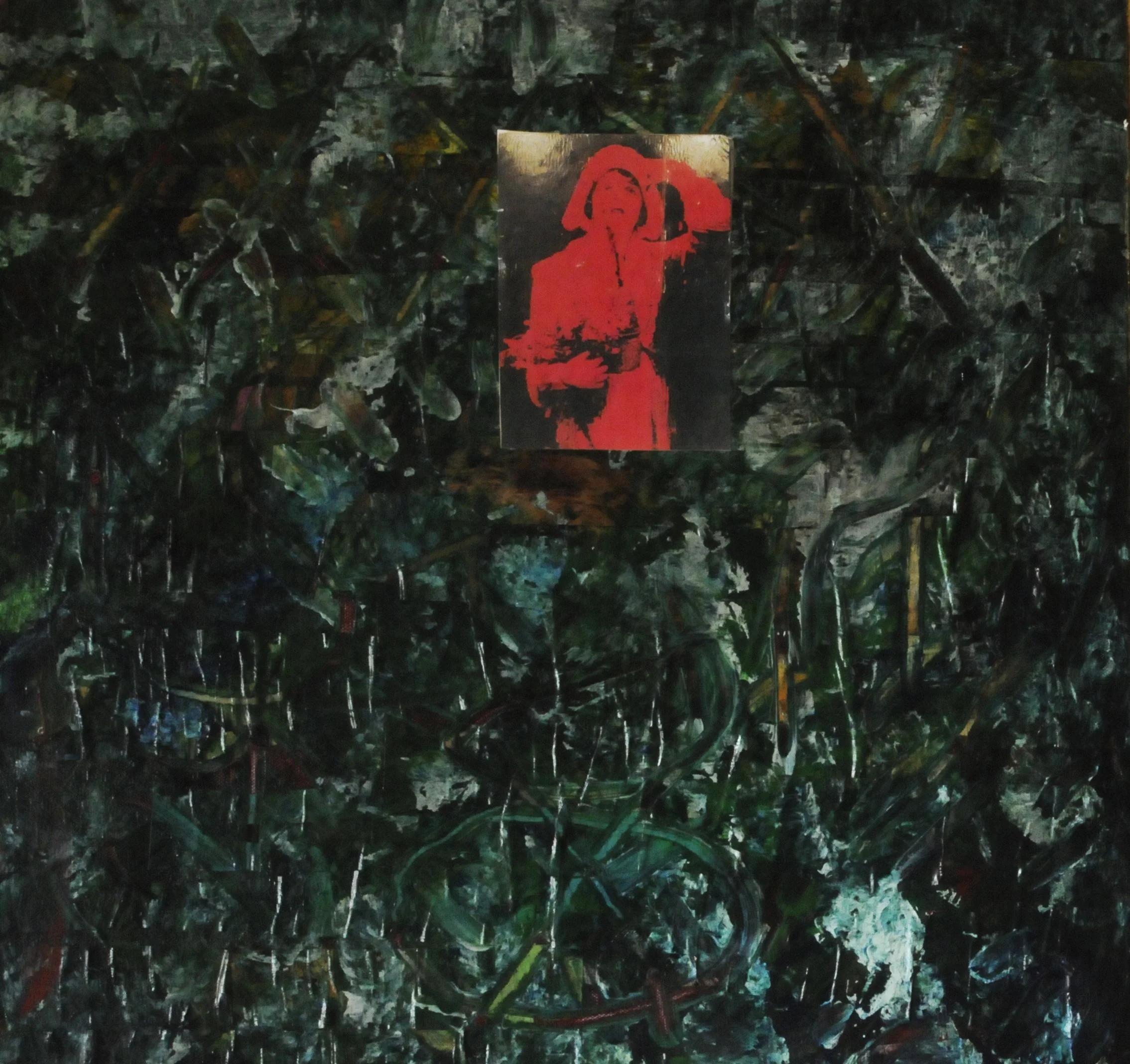 Abstract 32, 20" x 20", mixed media, $1600
