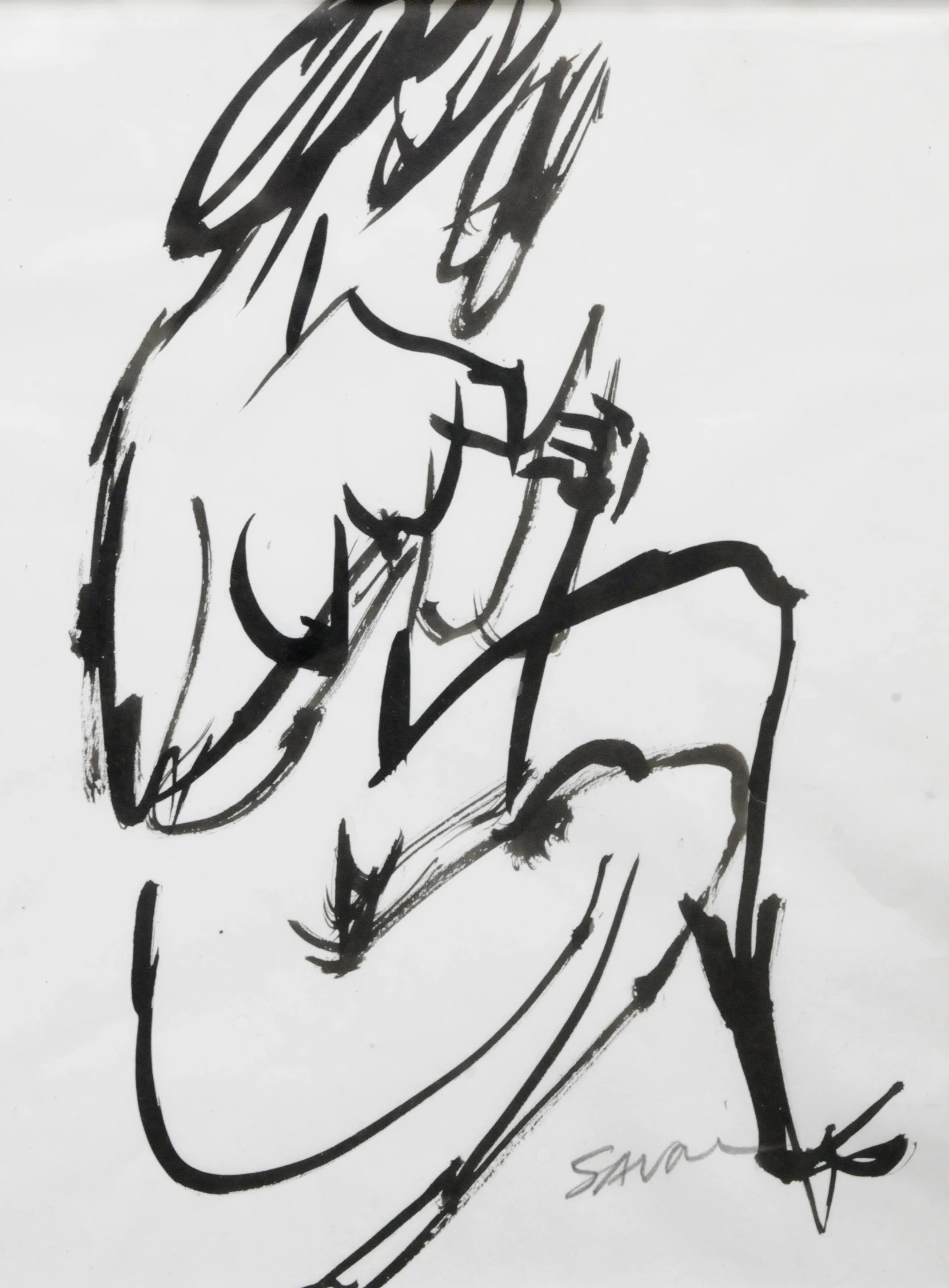 Seated Nude, Drawing - 9.75”x7.75”, $450