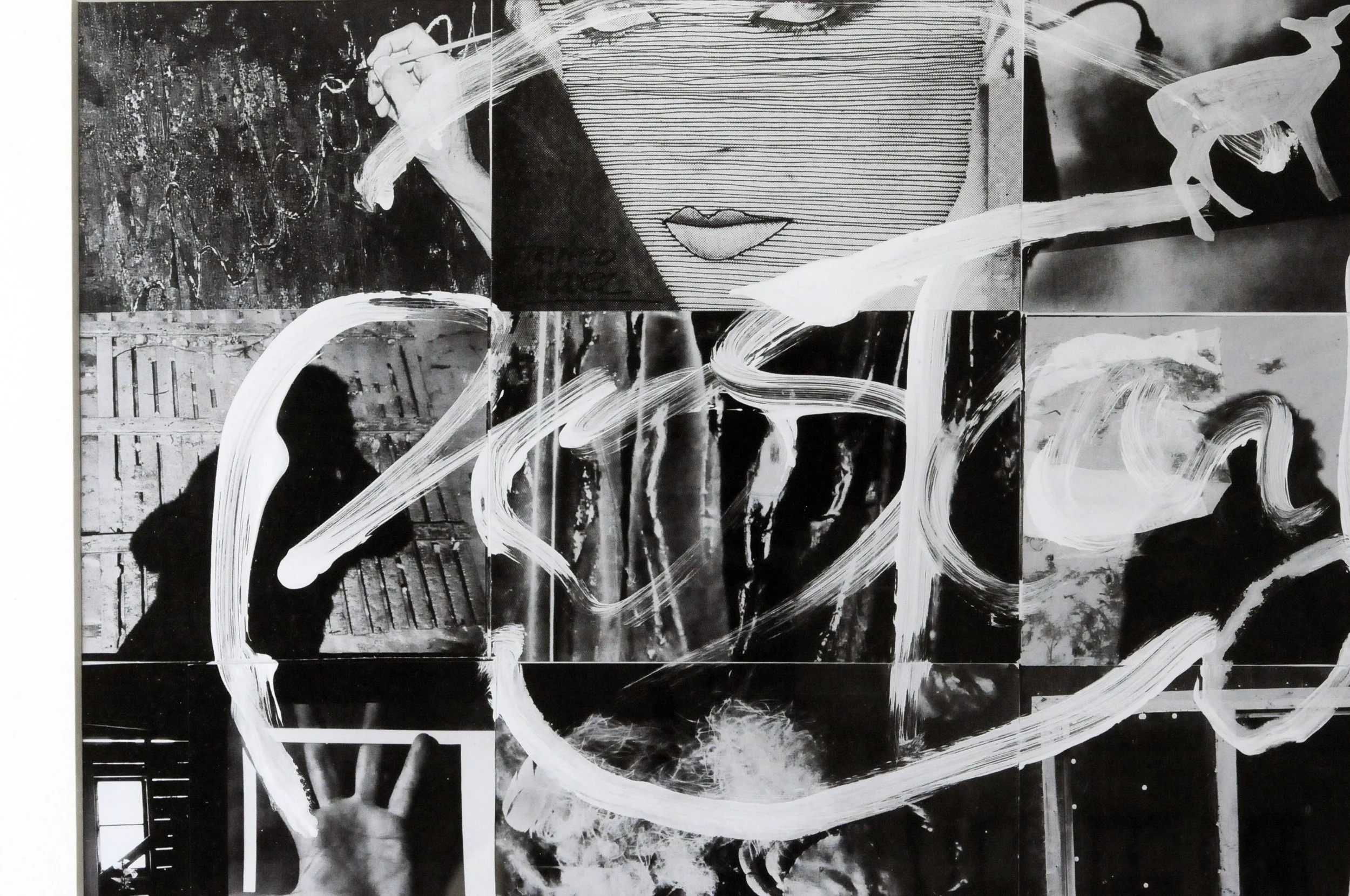 Striped Model - 10"x14", mixed media on paper, $600