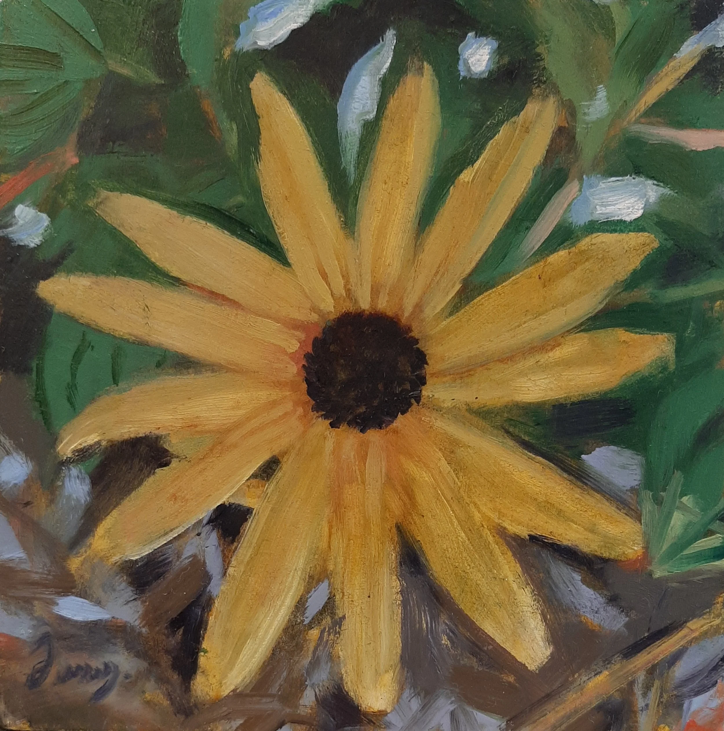 Floral III Kingsbrae, 2021 - 5" x 5", Oil on Linen