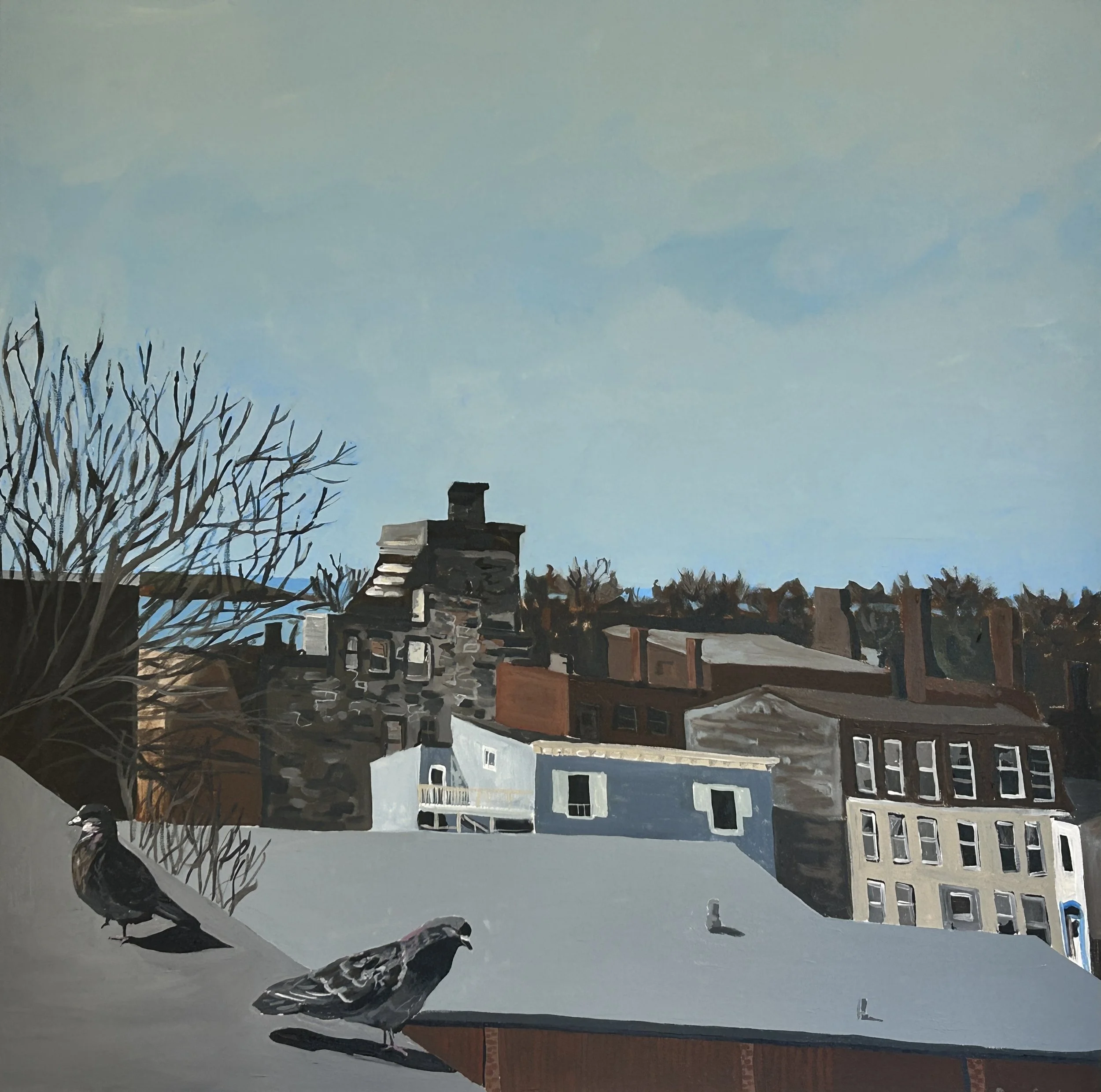 Raina Spalding - Uptown, 2025, 36" x 36", Acrylic on Canvas, $1200