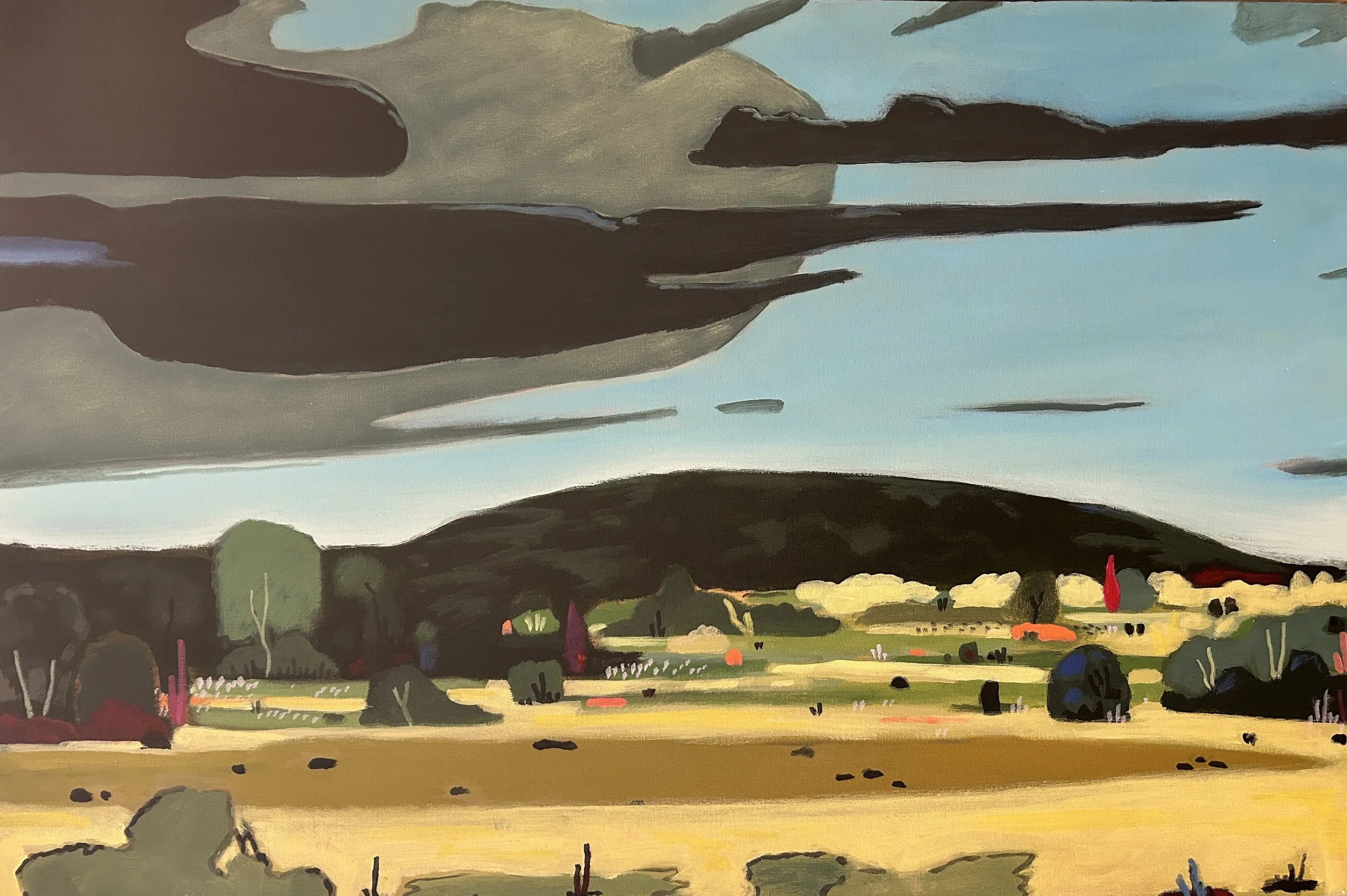 Damien Worth - "Field", Acrylic on Canvas, $1800