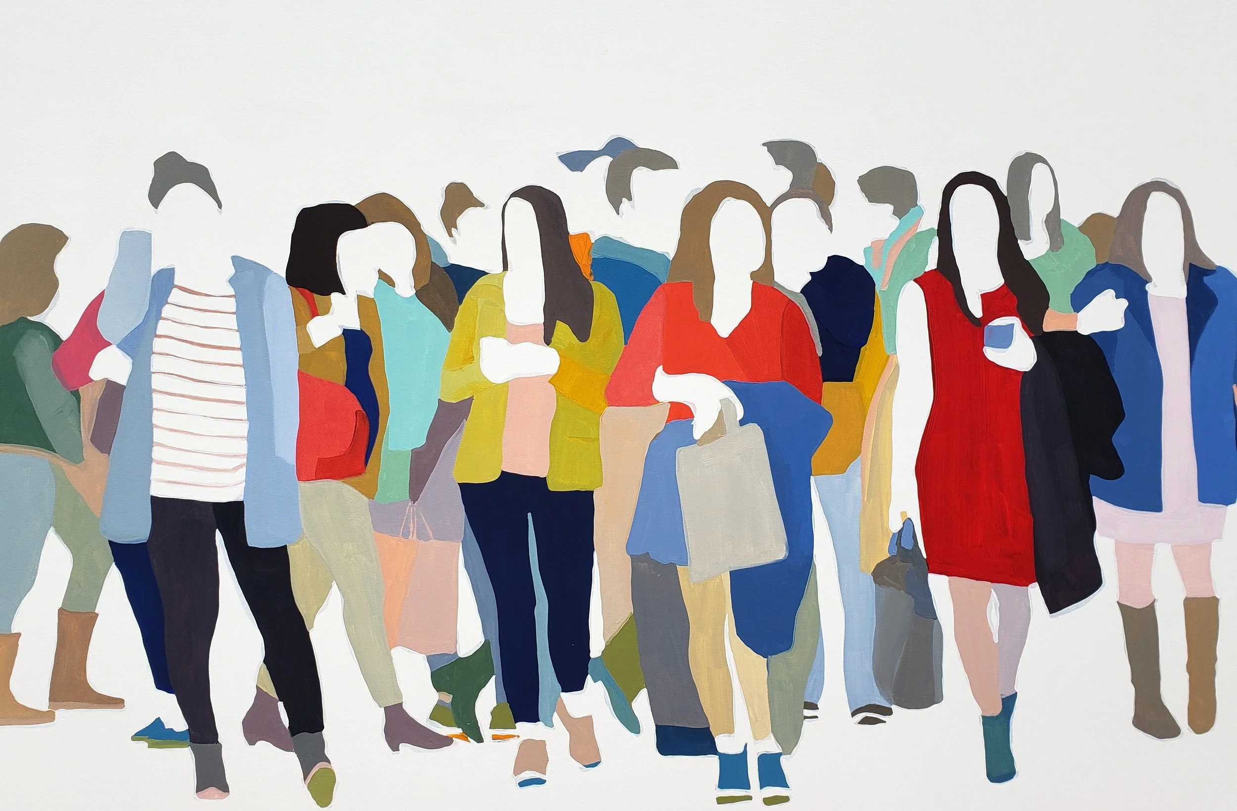 Sherry Czekus - "Line of Sight" 40" x 60", Oil on Canvas, $4200