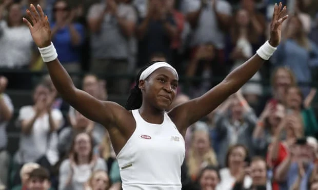 Photo Courtesy of The Guardian Coco, 15, showed amazing heart at talent at Wimbledon this year.