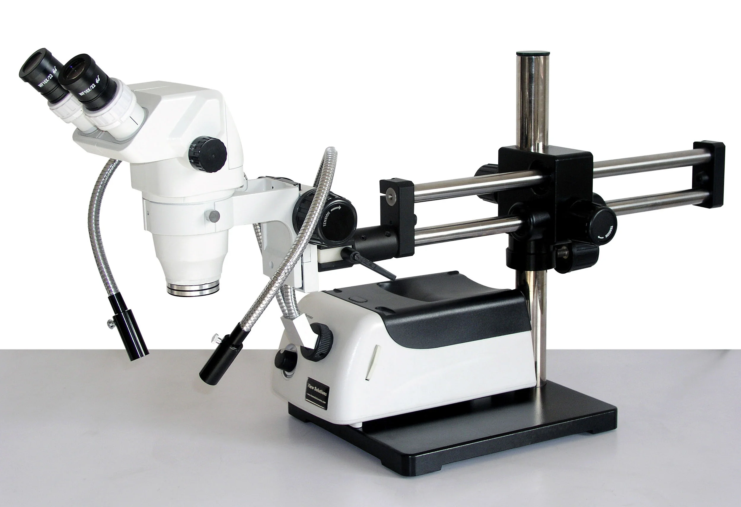 M2 Z45 Sliding Boom Stand arm, Dual Goose Neck Fiber Optic Light