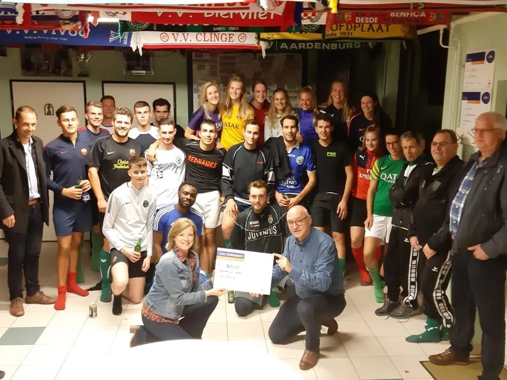 Uitreiking cheque Rabobank Clubkas Campagne