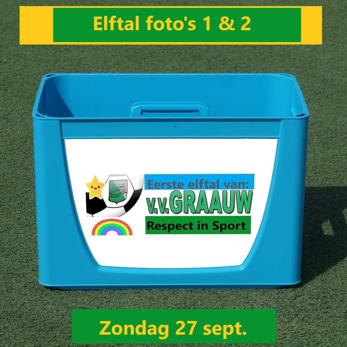 Corona Proof op de foto, speciale voetbaljaargang, we hopen aan de bal te blijven !