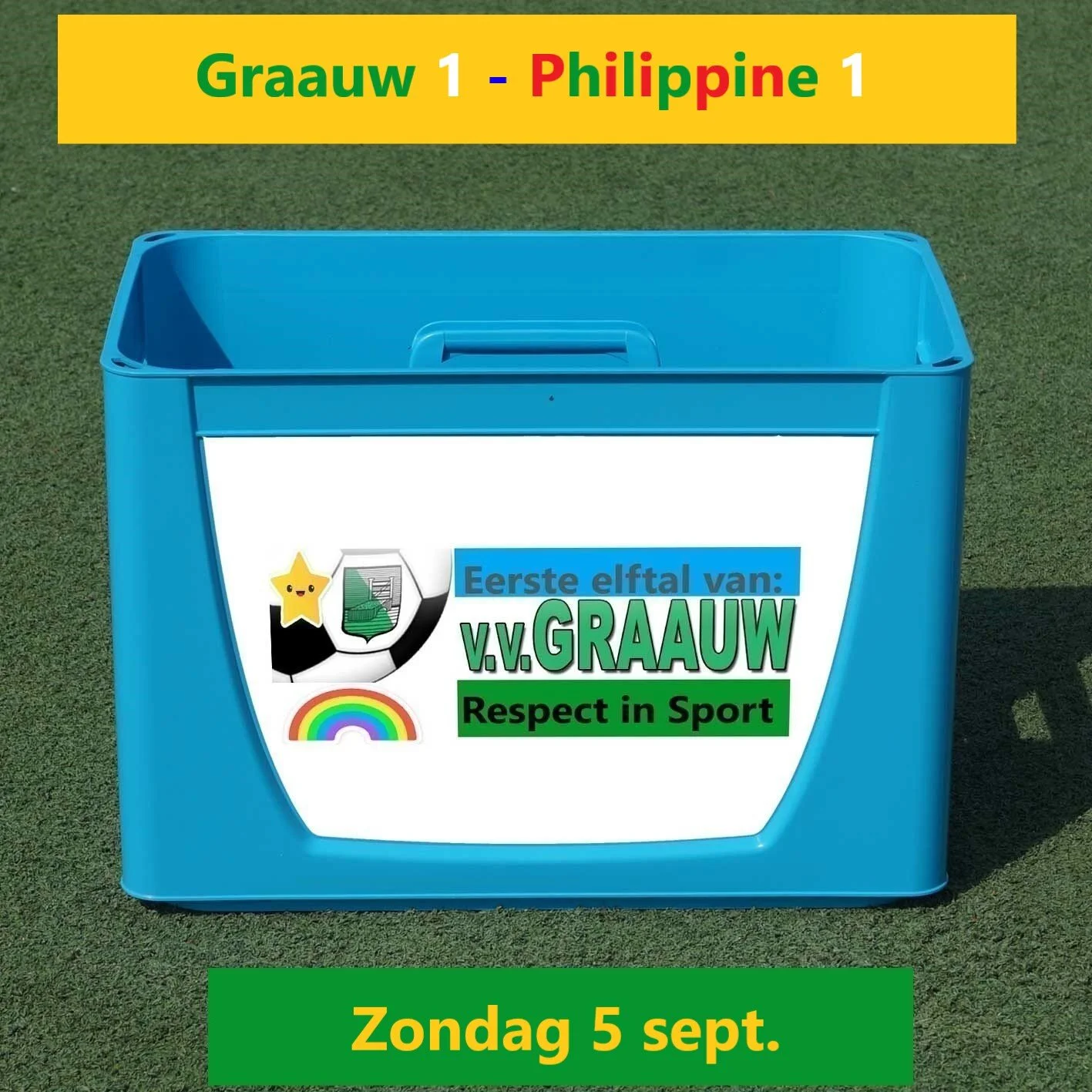 Klasgenoten starten competitie, we oefenen nog tegen 3e klasser, niks mis me